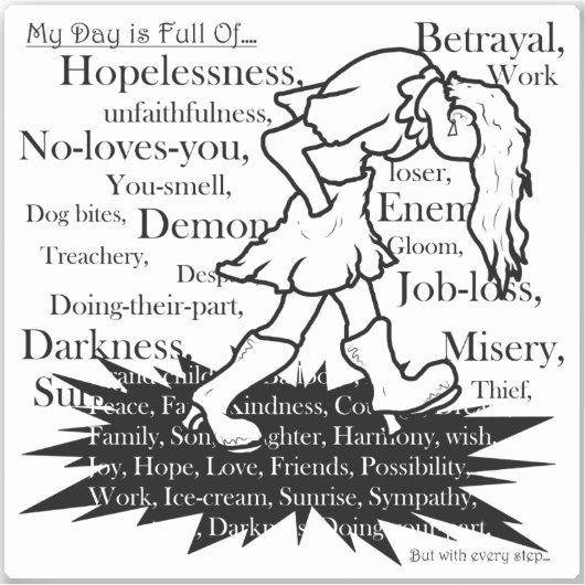 Mein Weg ist mein eigenes3 Aufkleber (Vorderseite)