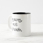 Mein Weg, nicht Yahweh Zweifarbige Tasse (Vorderseite Links)