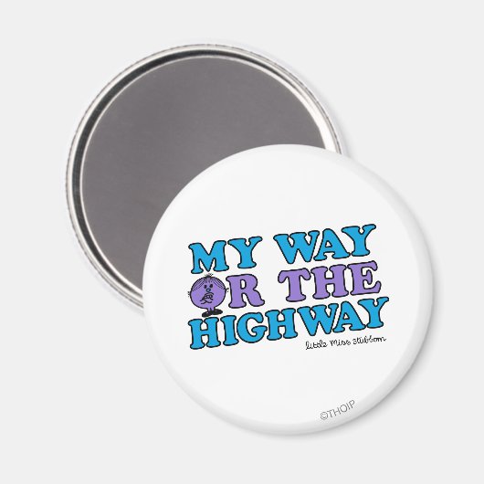 Mein Weg oder die Autobahn Magnet (Vorderseite/Rückseite)