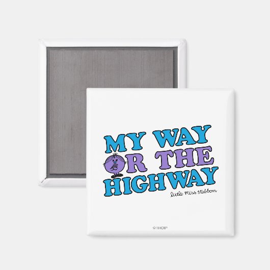 Mein Weg oder die Autobahn Magnet (Vorderseite/Rückseite)