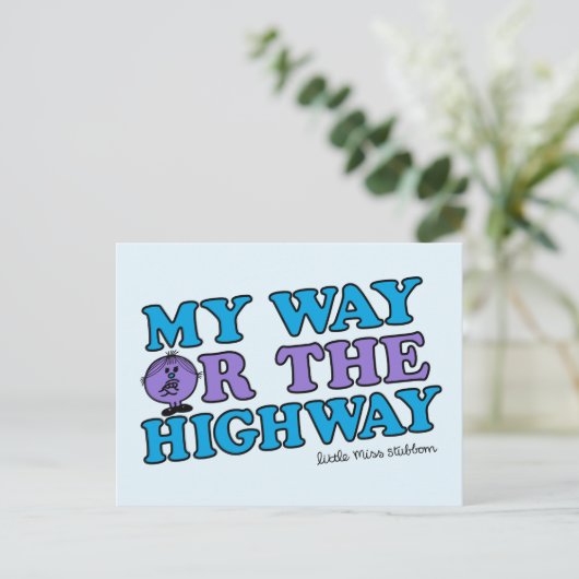 Mein Weg oder die Autobahn Postkarte (Stehend Vorderseite)