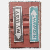 Mein Weg oder die Autobahn signieren Stubborn Decke (Vorderseite Vertikal)