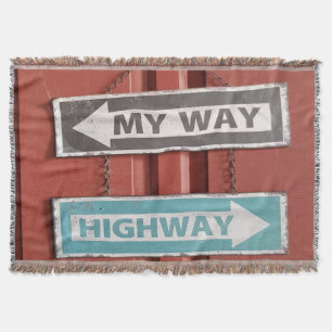 Mein Weg oder die Autobahn signieren Stubborn Decke