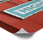 Mein Weg oder die Autobahn signieren Stubborn Poster (Ecke)