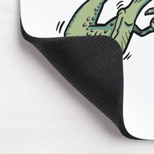 Mein Weg oder nein! Angry Dinosaur Fun Mousepad (Ecke)