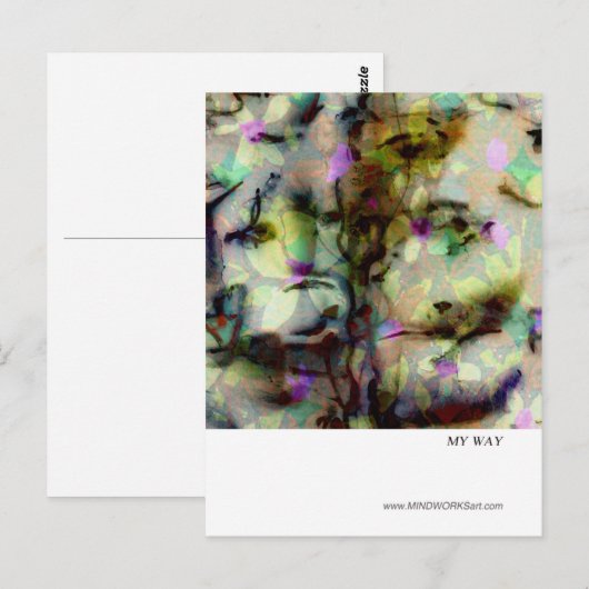 MEIN WEG POSTKARTE (Vorne/Hinten)