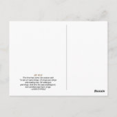 MEIN WEG POSTKARTE (Rückseite)