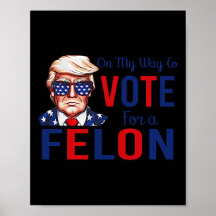 Mein Weg, um für ein felonfreies Zitat Präsident 2 Poster
