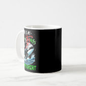 Mein Weihnachten Pajama Santa Orca Sea Animal Love Kaffeetasse (Vorderseite Links)