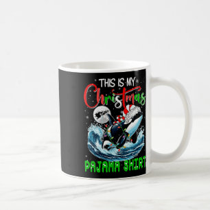 Mein Weihnachten Pajama Santa Orca Sea Animal Love Kaffeetasse