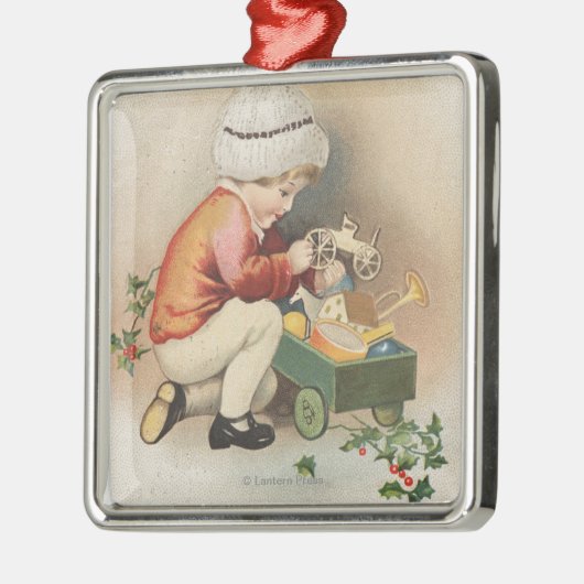 Mein Weihnachten WishKid, Spielwaren beobachtend Ornament Aus Metall (Links)