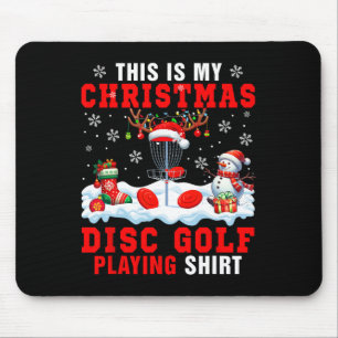 Mein Weihnachts-Disc-Golf-Shirt Santa-Ausrüstung Mousepad