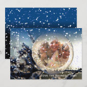 Mein Weihnachts-Fotokartenmagie Feiertagskarte (Vorne/Hinten)