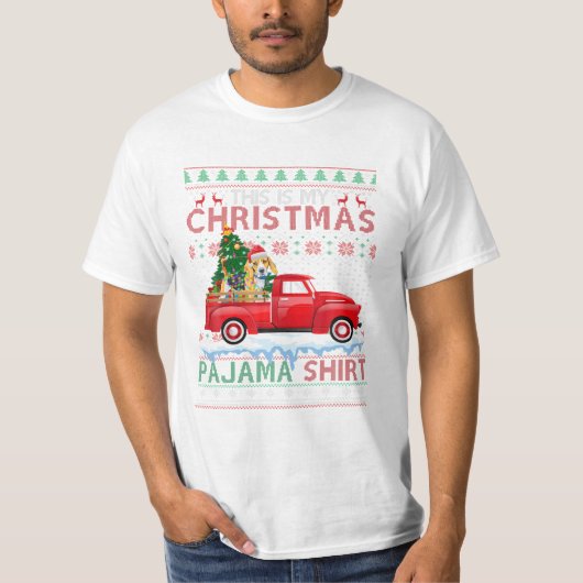 Mein Weihnachts-Pajama-Beagle T-Shirt (Vorderseite)