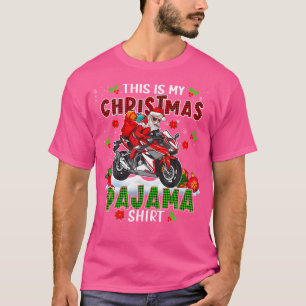 Mein Weihnachts-Pajama-Shirt Xmas Weihnachtsfahrra T-Shirt