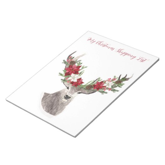 Mein Weihnachts-Shopping-List-Notepad Notizblock (angewinkelt)