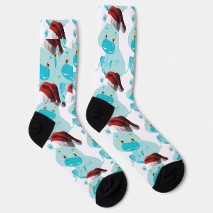 Mein Weihnachtsbaby-Flusspferd Socken