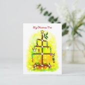 Mein Weihnachtsbaum Feiertagspostkarte (Stehend Vorderseite)