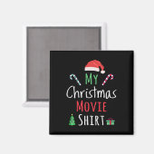 Mein Weihnachtsfilm-Shirt Magnet (Vorderseite/Rückseite)