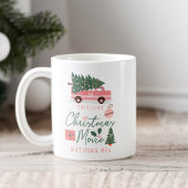 Mein Weihnachtsfilm sieht Tasse Pink Retro Van
