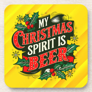 Mein Weihnachtsgeist ist Bier-89379 Getränkeuntersetzer