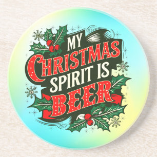 Mein Weihnachtsgeist ist Bier-89379 Getränkeuntersetzer