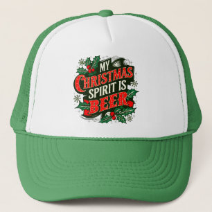 Mein Weihnachtsgeist ist Bier-89379 Truckerkappe