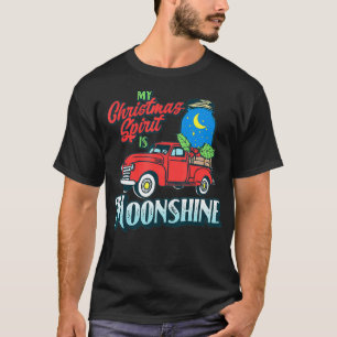Mein Weihnachtsgeist ist Moonshine Vintag Truck &  T-Shirt