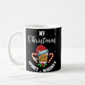 Mein Weihnachtsgeist ist Whiskey Drink Kaffeetasse (Links)
