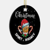 Mein Weihnachtsgeist ist Whiskey Drink Keramik Ornament (Rechts)