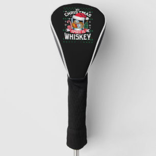 Mein Weihnachtsgeist ist Whiskey Ugg Sweater Xmas  Golf Headcover