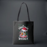 Mein Weihnachtsgeist ist Whiskey Ugg Sweater Xmas  Tasche<br><div class="desc">Mein Weihnachtsgeist ist Whiskey Ugly Sweater Xmas Pajamas</div>