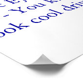 Mein Weihnachtsgeschenk Poster (Ecke)