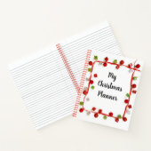 Mein Weihnachtsplaner Modernes Rot und Weiß Notizblock (Innenseite)