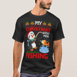 mein Weihnachtswunsch mehr Angeln T-Shirt