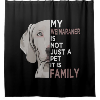 Mein Weimaraner ist Familie Duschvorhang