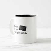 Mein Wein-Verein hat ein Buch-Problem Zweifarbige Tasse (Vorderseite Links)