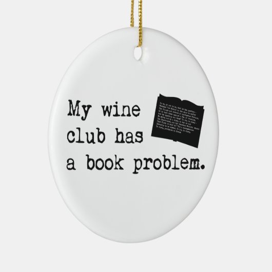 Mein Weinclub hat ein Buchproblem Keramikornament (Rechts)