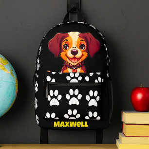Mein Welpe geht zur Schule Bedruckter Rucksack