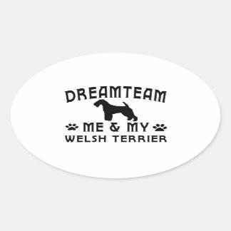Mein Welsh Terrier Dog Ovaler Aufkleber