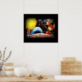 mein Weltraum-Puster Poster (Küche)