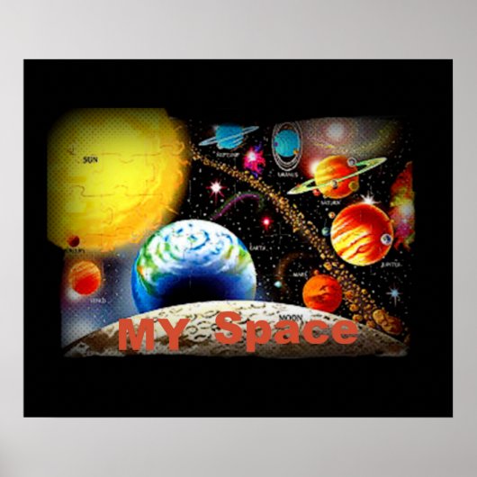 mein Weltraum-Puster Poster (Vorne)