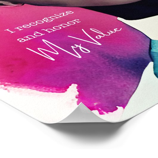 Mein Wertemagnet Poster (Ecke)