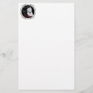 Mein Westie ist der Augapfel Briefpapier