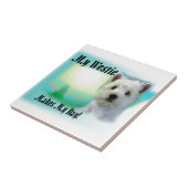 Mein Westie macht meinen Tag Fliese (Seite)