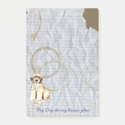 Mein Wheaten aß meinen Unterrichtsplan Post-it Klebezettel (Vorderseite)