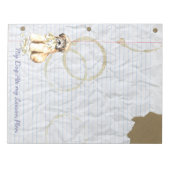 Mein "Wheaten Ate My Lessingplan" Notizblock (Vorderseite)