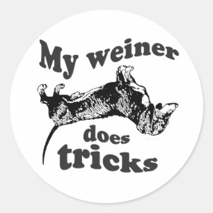MEIN WIENER MACHT TRICKS RUNDER AUFKLEBER