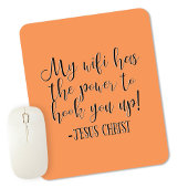 Mein WiFi hat Power Jesus Christus Spaß Mousepad