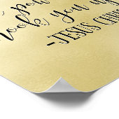 Mein WiFi hat Power Jesus Christus Spaß Poster (Ecke)